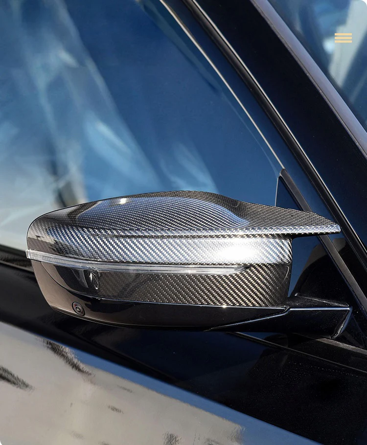 Aero Republic OE Style Replacement Mirror Caps for BMW 2 Series M240 G42 LHD & M2 G87 Carbon Fiber