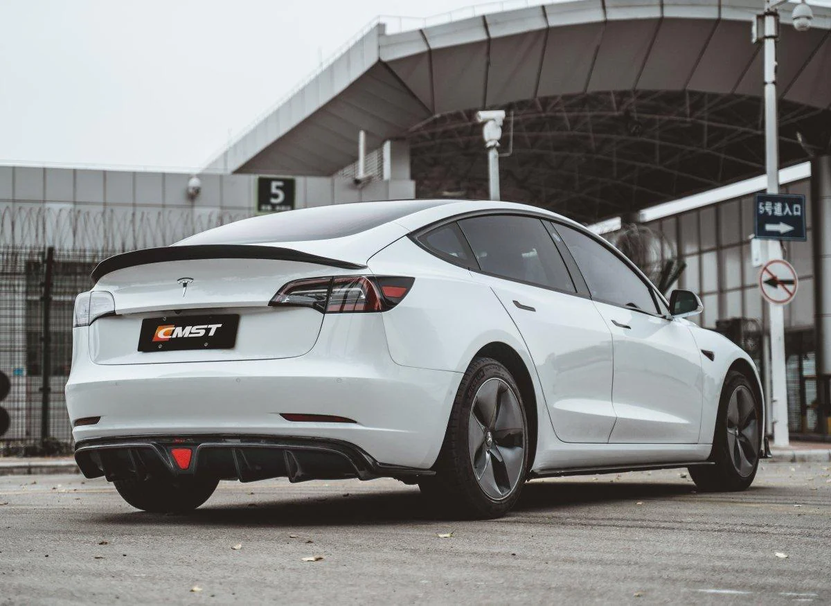 CMST Tuning V2 Rear Diffuser for Tesla Model 3 Performance/Base Carbon Fiber/FRP