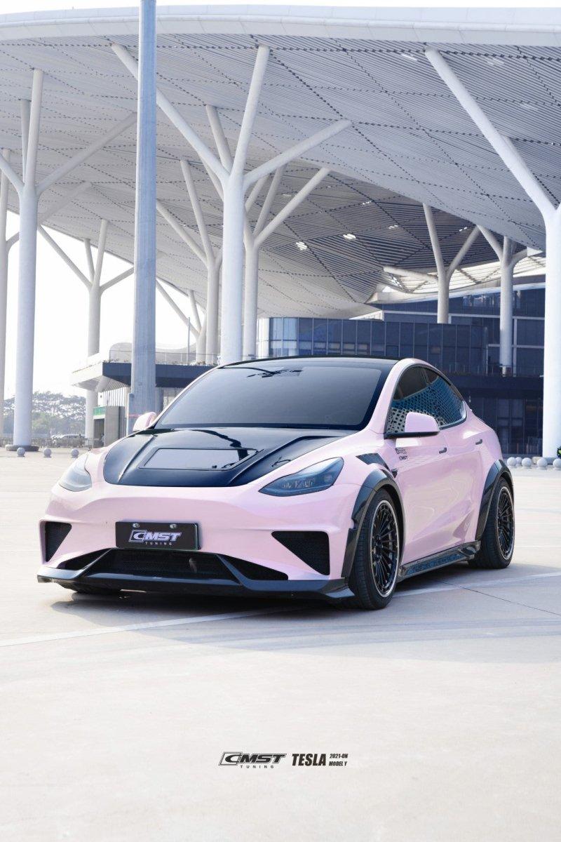 CMST Tuning V2 Front Bumper & Lip for Tesla Model Y Performance AWD Carbon Fiber/FRP