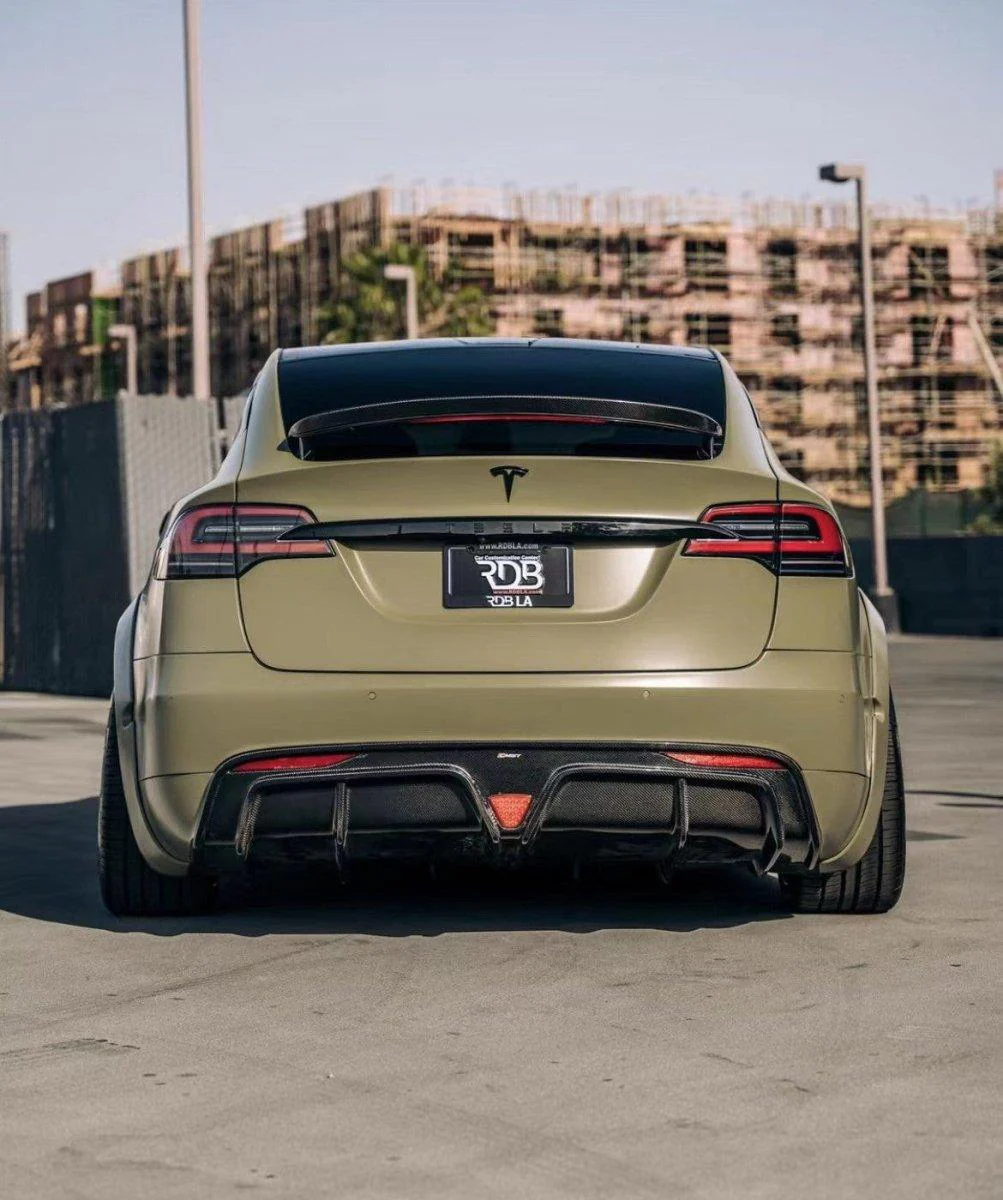 CMST Tuning Rear Trunk Spoiler for Tesla Model X P100D Performance/Base Carbon Fiber/FRP