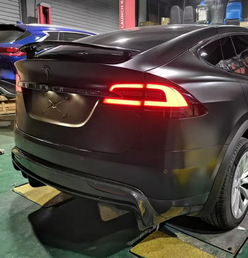 Aero Republic RZ Style Rear Spoiler for Tesla Model X P100D 100D 90D 75D 60D 2016-2021 Carbon Fiber
