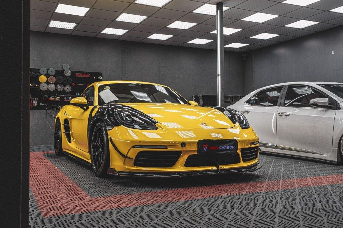 TAKD Carbon Side Vents for Porsche 718 Cayman / Boxster / GTS 2017-ON Carbon Fiber