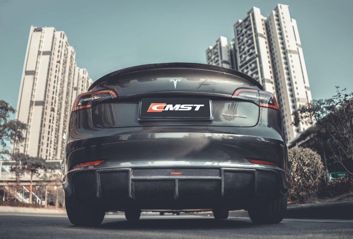 CMST Tuning V1 Rear Diffuser for Tesla Model 3 Performance/Base Carbon Fiber/FRP