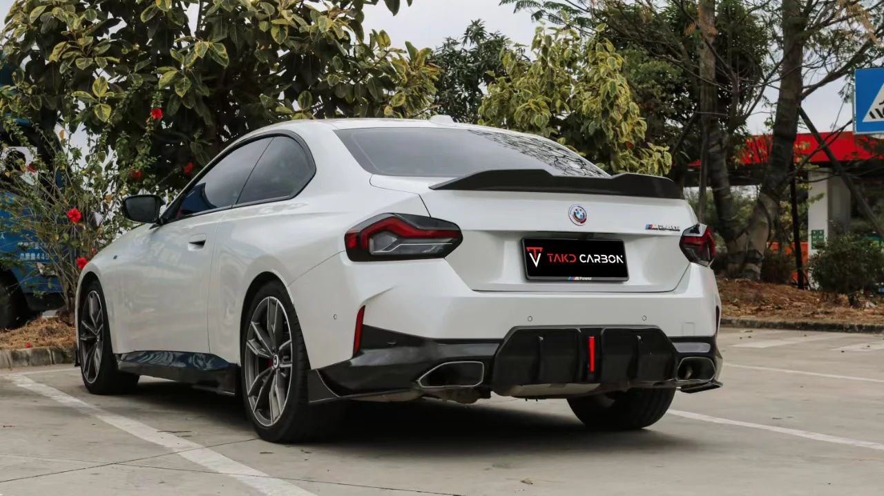 TAKD Carbon Rear Lip Spoiler for BMW M2/C G87 & 2 Series 230i M240i G42 Dry Pre-preg Carbon Fiber