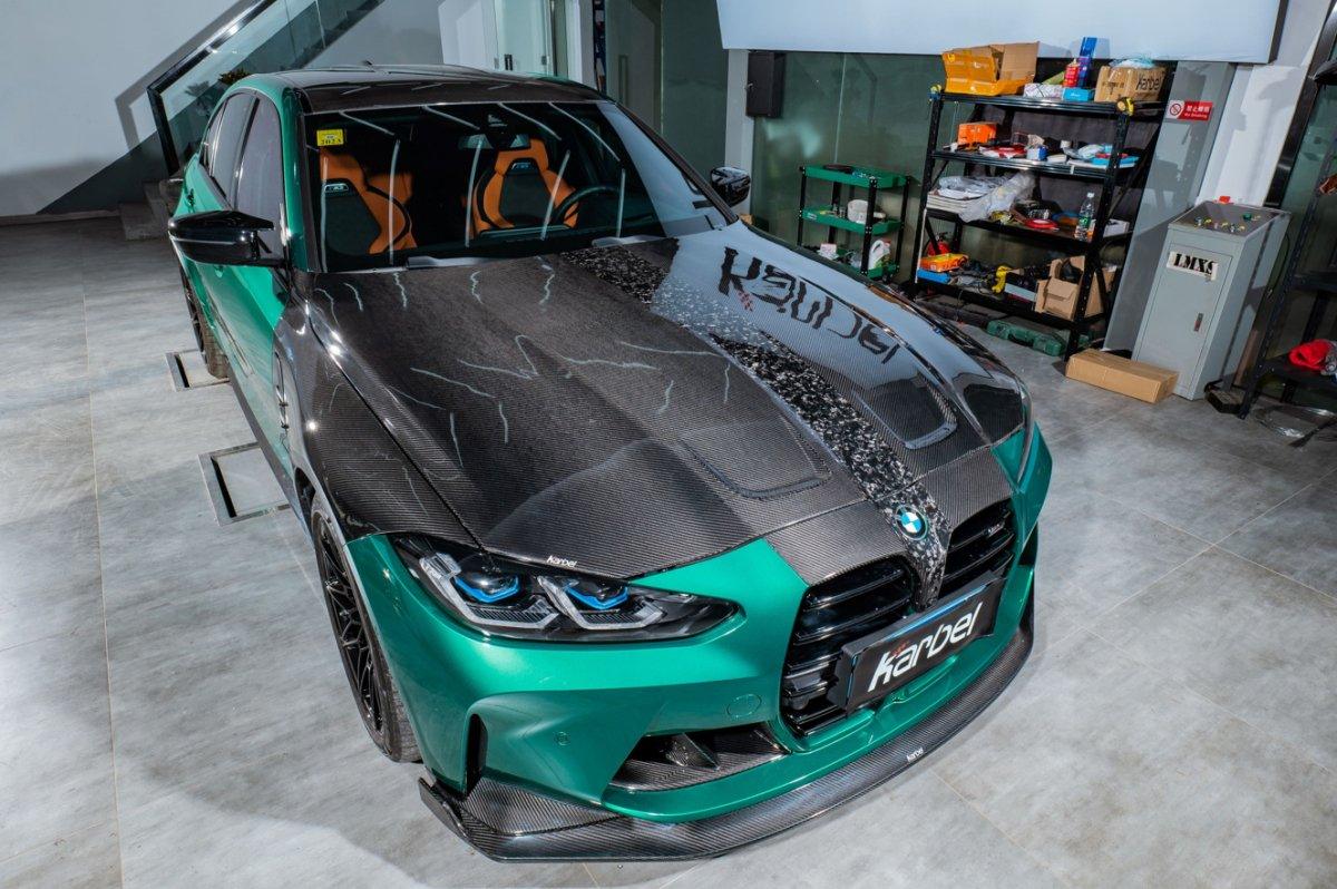 Karbel Carbon Front Fenders for BMW M3 G80 2021-ON Carbon Fiber