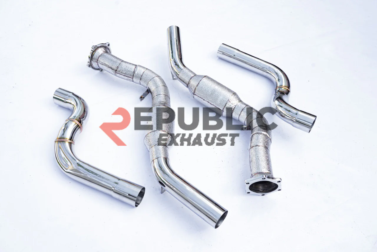 Republic Exhaust 100 & 200 & 300 CELL & Straight Pipe Headers for Porsche Panamera 970 970.1 S/4S/GTS 2010-2013 Stainless Steel