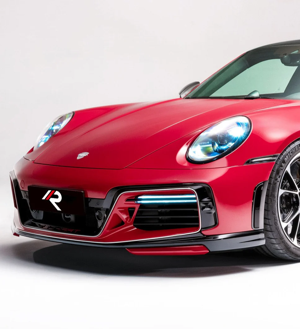 Aero Republic T-ART Style Front Bumper for Porsche 911 992.1 992.2 Carerra Targa 4S/GT3/Turbo S 2020-ON Dry Pre-preg Carbon Fiber