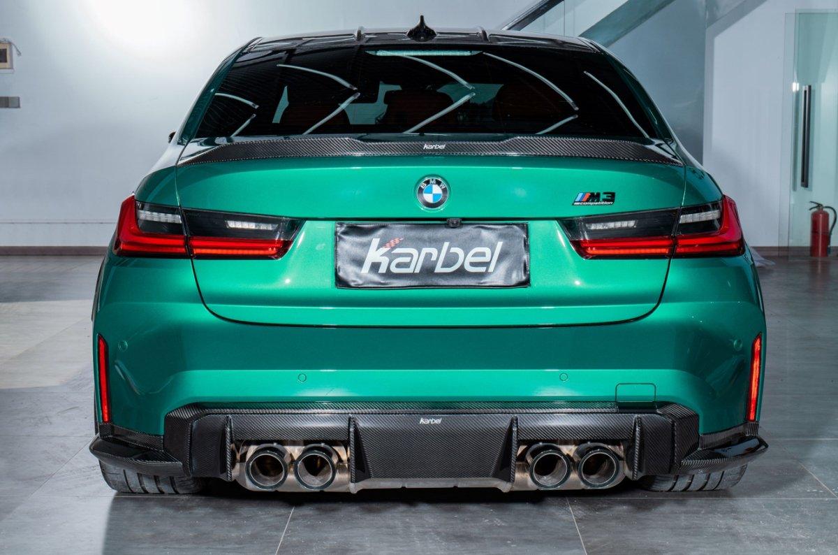 Karbel Carbon Rear Diffuser & Canards for BMW M3 G80 Carbon Fiber