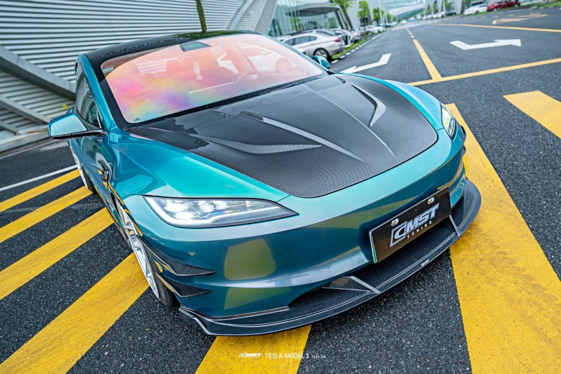 CMST Tuning Front Canards for Tesla Model 3 Highland 2024-ON Carbon Fiber