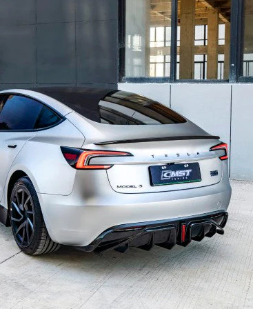 CMST Tuning V3 Rear Diffuser for Tesla Model 3 Highland Performance 2024-ON Carbon Fiber / FRP