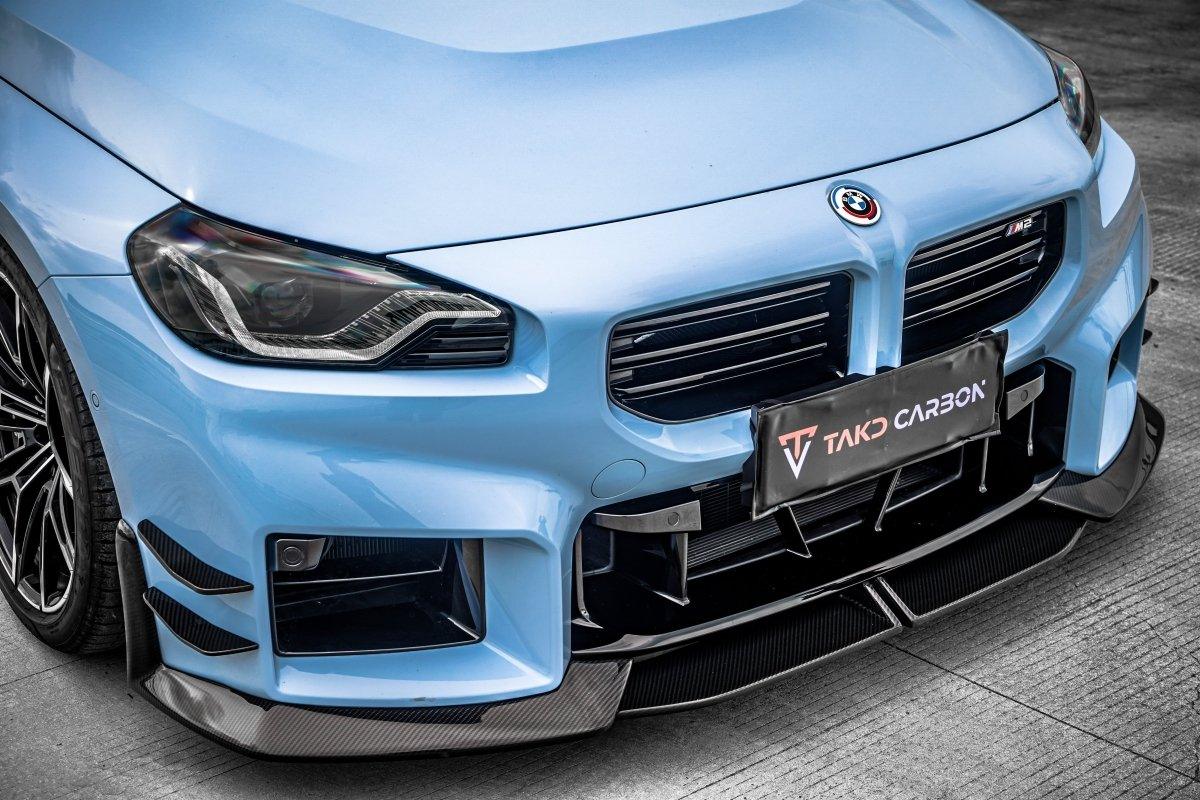 TAKD Carbon Front Lip Splitter for BMW M2 & M2C G87 2023-ON Carbon Fiber
