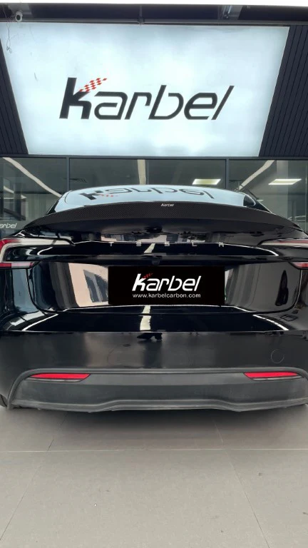 Karbel V2 Rear Spoiler for Tesla Model 3 Highland / P 2024-ON Coupe Dry Pre-preg Carbon Fiber/FRP