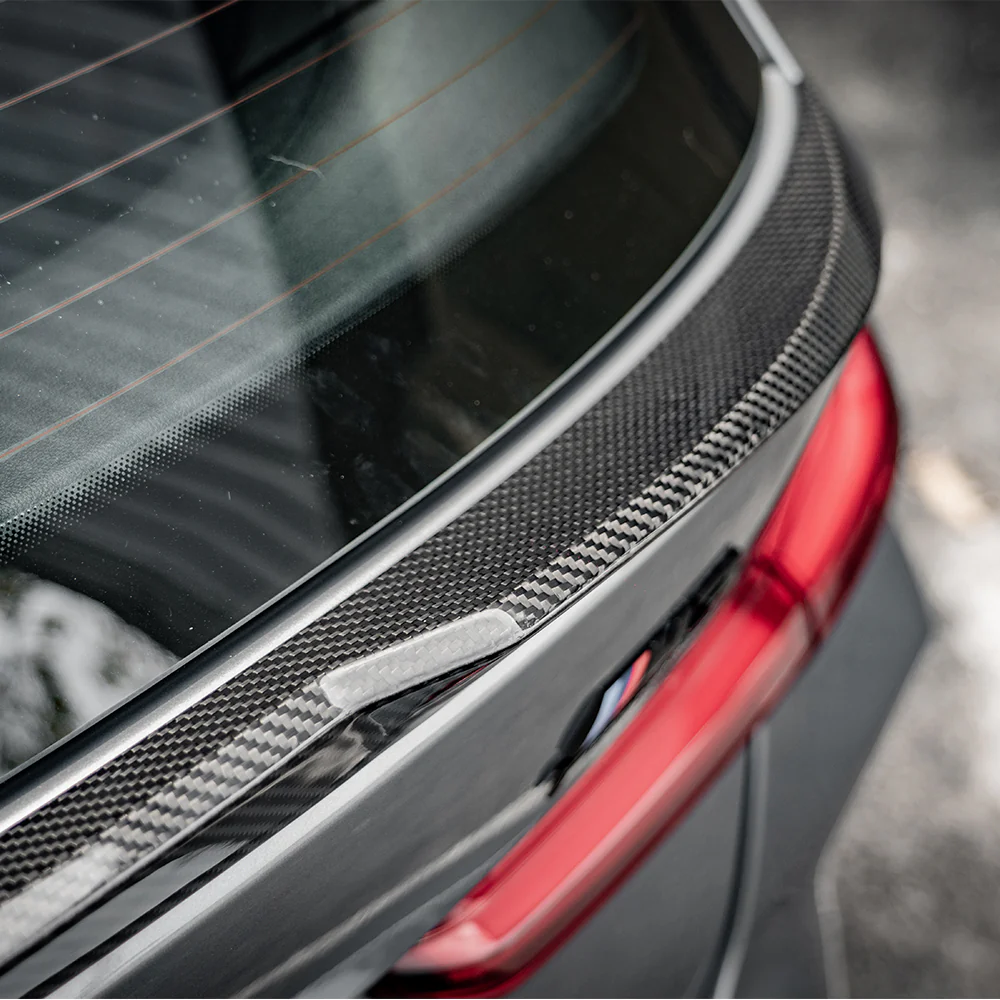 SOOQOO USA Rear Lip Spoiler for BMW M3 G81 2021-ON Dry Pre-preg Carbon Fiber