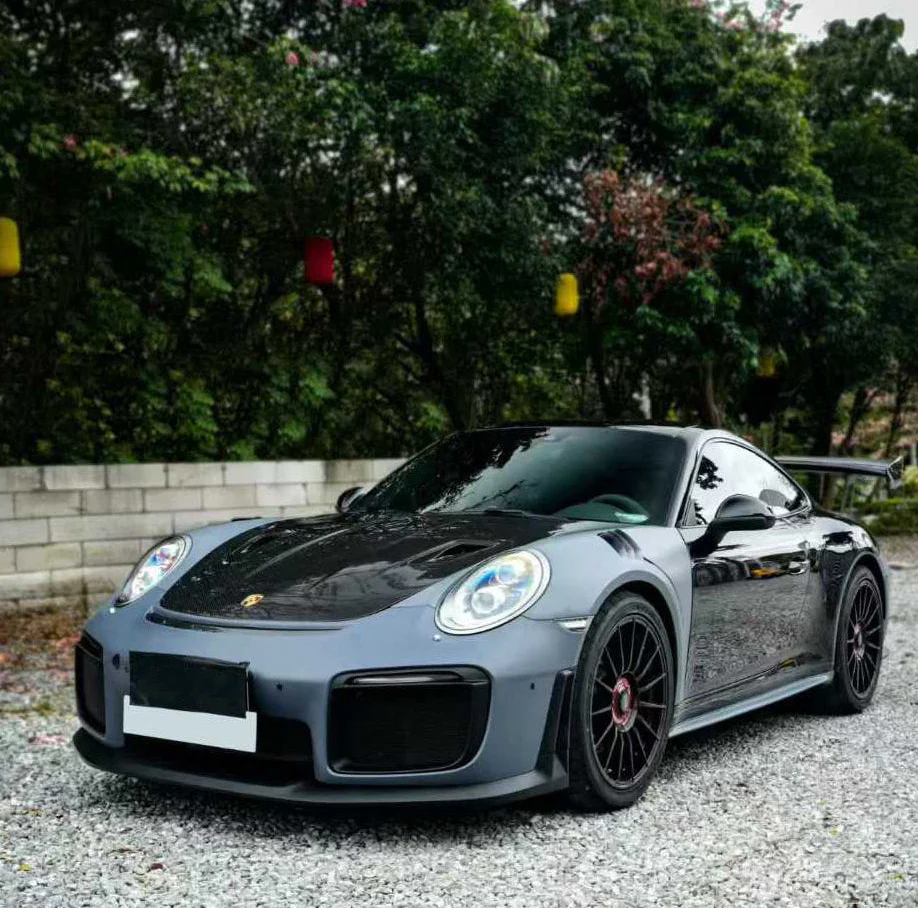 Dupont Tech Front Lip for GT2RS Conversion Style Front Bumper Dry Pre-preg Carbon Fiber