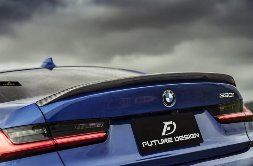 Future Design Carbon MP Style Rear Spoiler for BMW M3 G80 & 3 Series 330i M340i Carbon Fiber / FRP