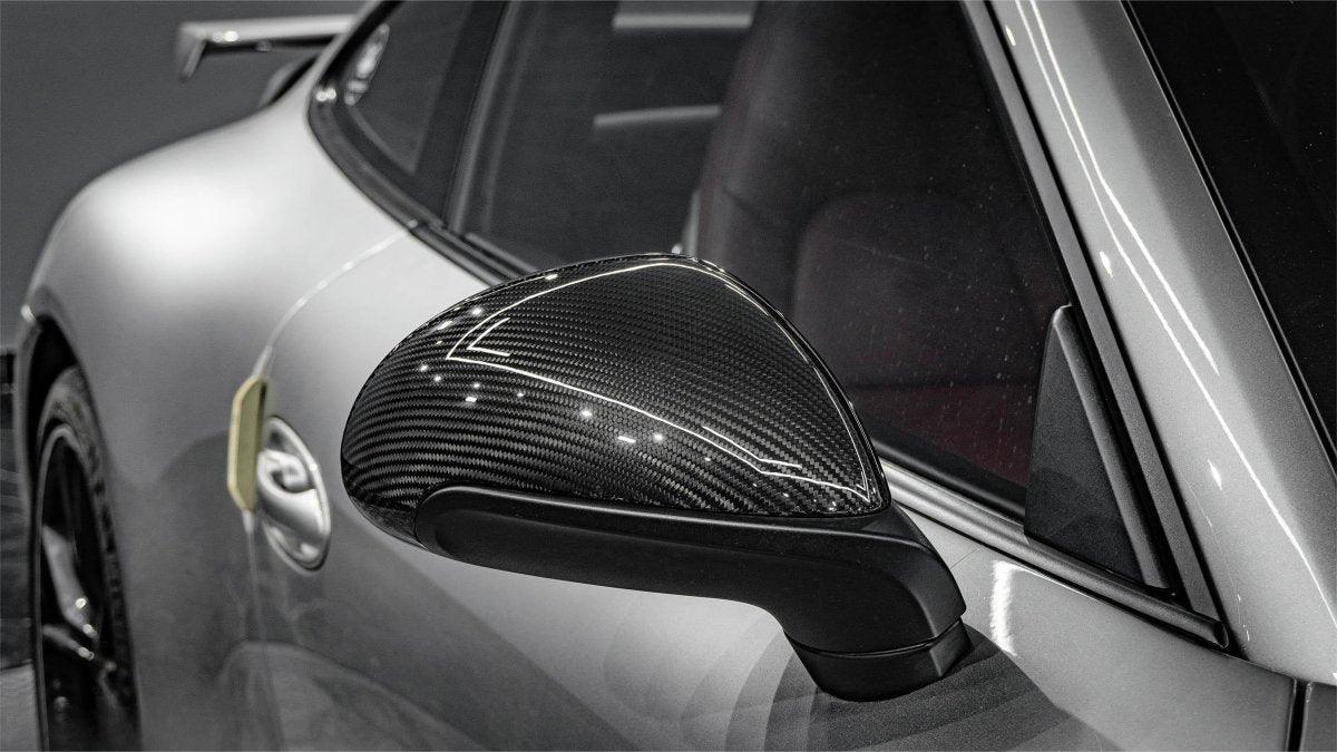 Aero Republic Carbon Fiber Mirror Cover Replacement for Porsche 911 991.1 991.2 Carrera / S / GTS / Turbo / GT3 / GT3RS