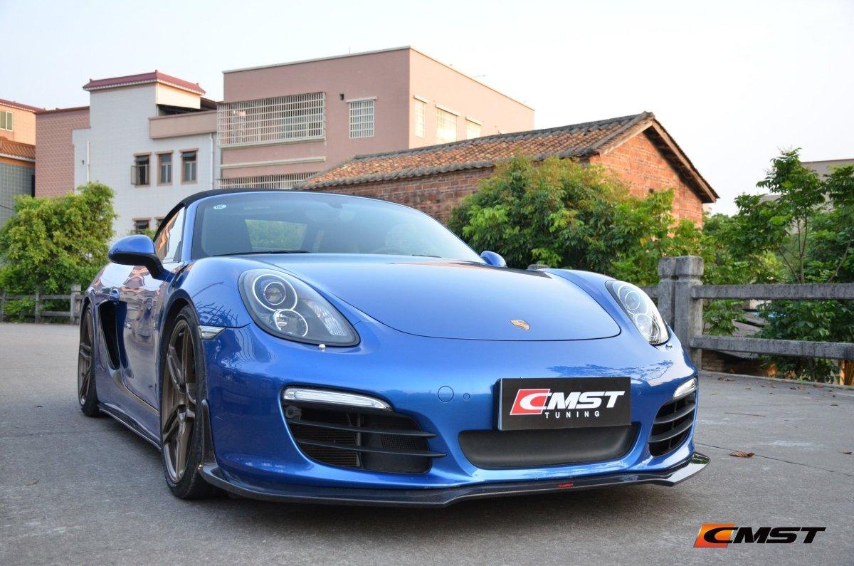CMST Tuning Carbon Fiber Front Lip Splitter for Porsche 2012-2015 Cayman/Boxster 981