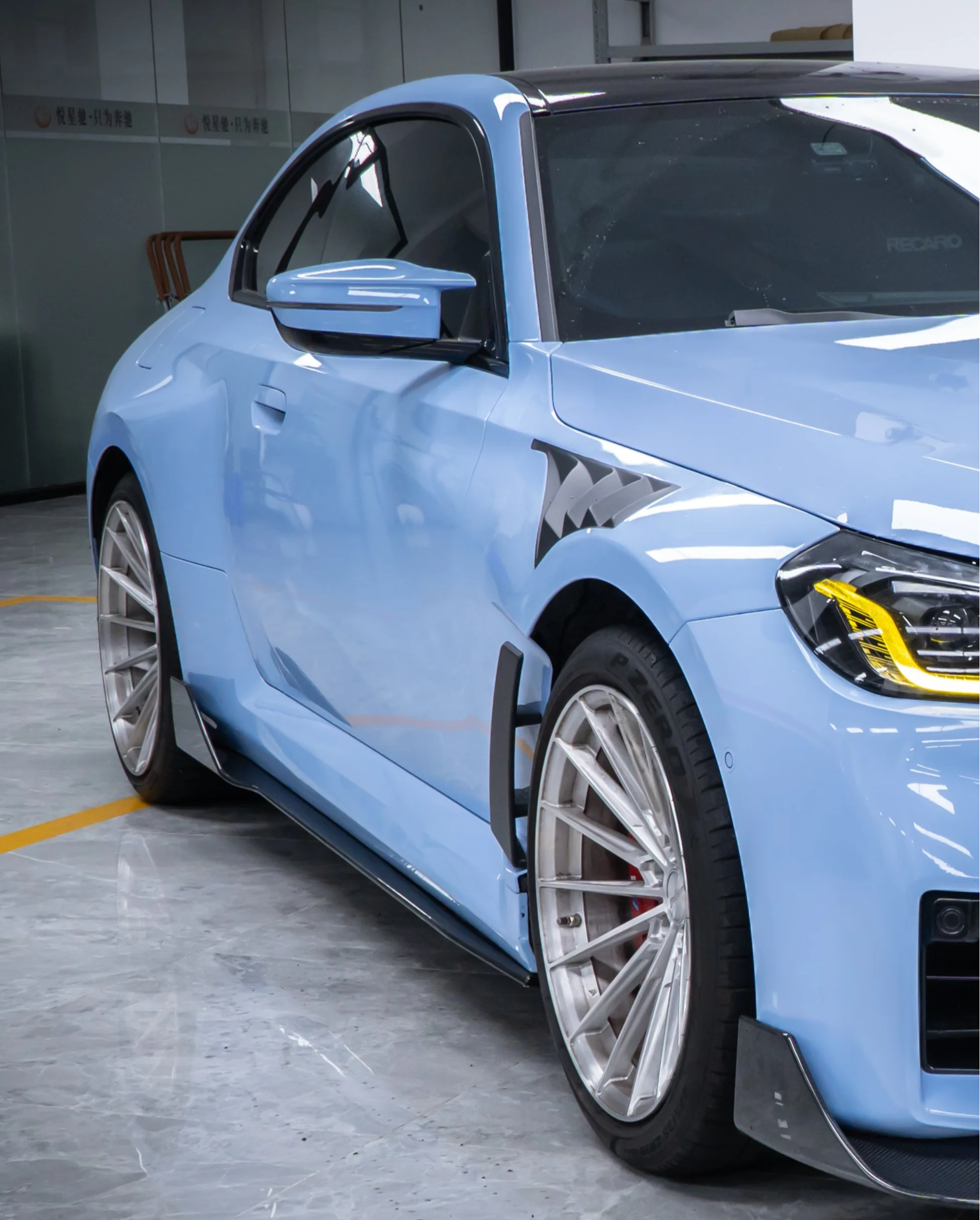 TAKD Carbon AD Style Side Skirts for BMW M2 / M2C G87 2023-ON Dry Pre-preg Carbon Fiber