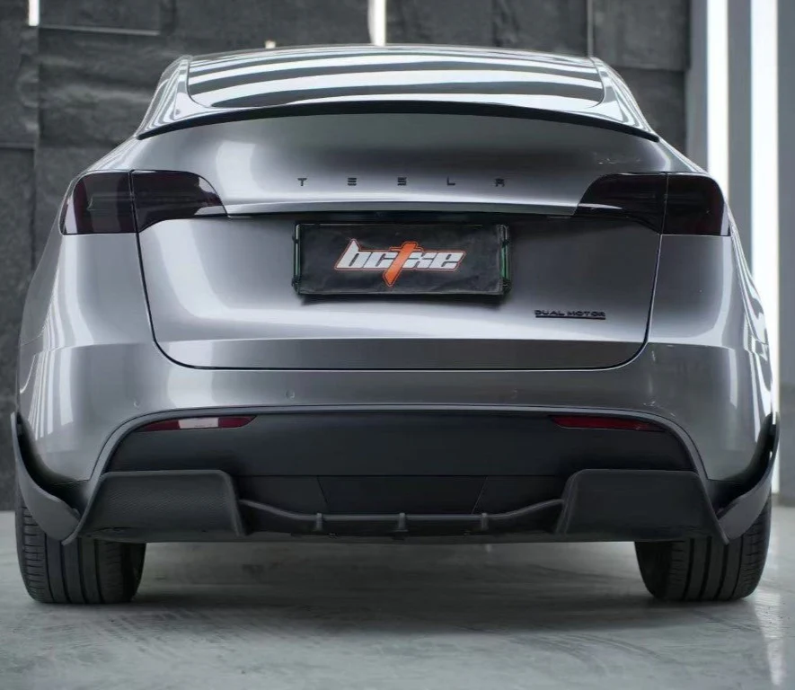 BCTXE Tuning Rear Diffuser Under Board & Canards for Tesla Model Y Performance Standard 2020-2025 Dry Pre-preg Carbon Fiber
