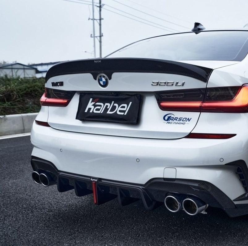 Karbel Carbon V1 Rear Spoiler for BMW M3 G80 & 3 Series 330i M340i G20 Sedan Carbon Fiber