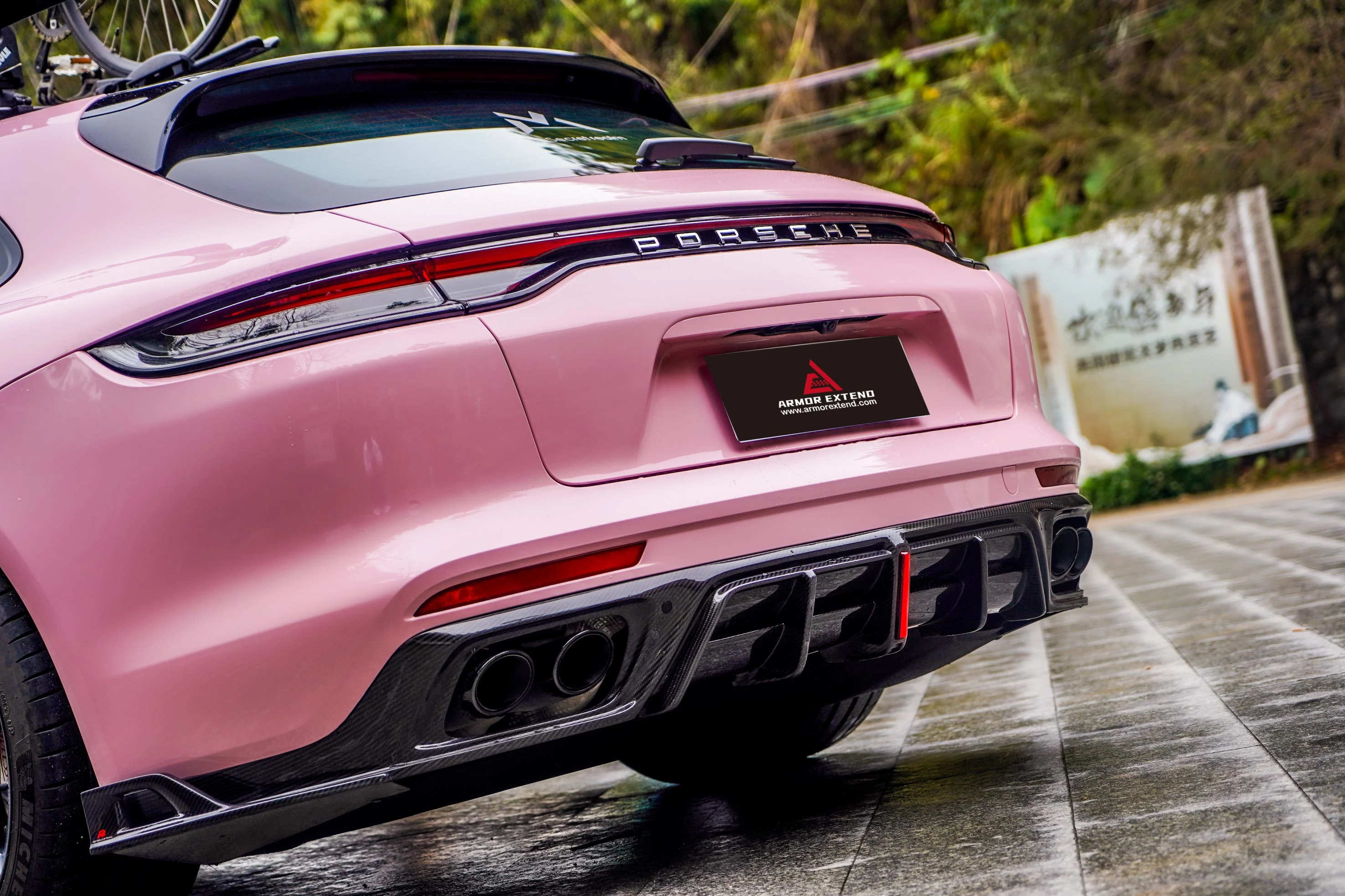 ArmorExtend AE Rear Diffuser for Porsche Panamera 971.1 971.2 Carbon Fiber