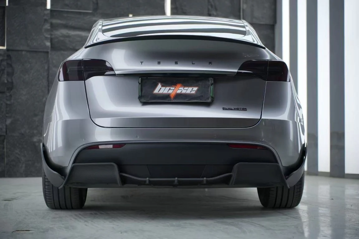 BCTXE Tuning V2 Rear Lip Spoiler for Tesla Model Y Performance Standard 2020-2025 Dry Pre-preg Carbon Fiber
