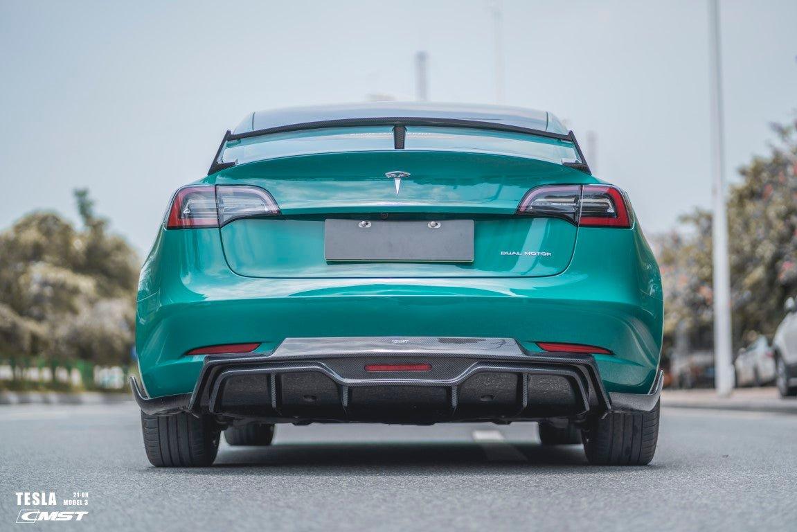 CMST Tuning V5 Rear Diffuser & Canards for Tesla Model 3 Performance/Base Carbon Fiber/FRP