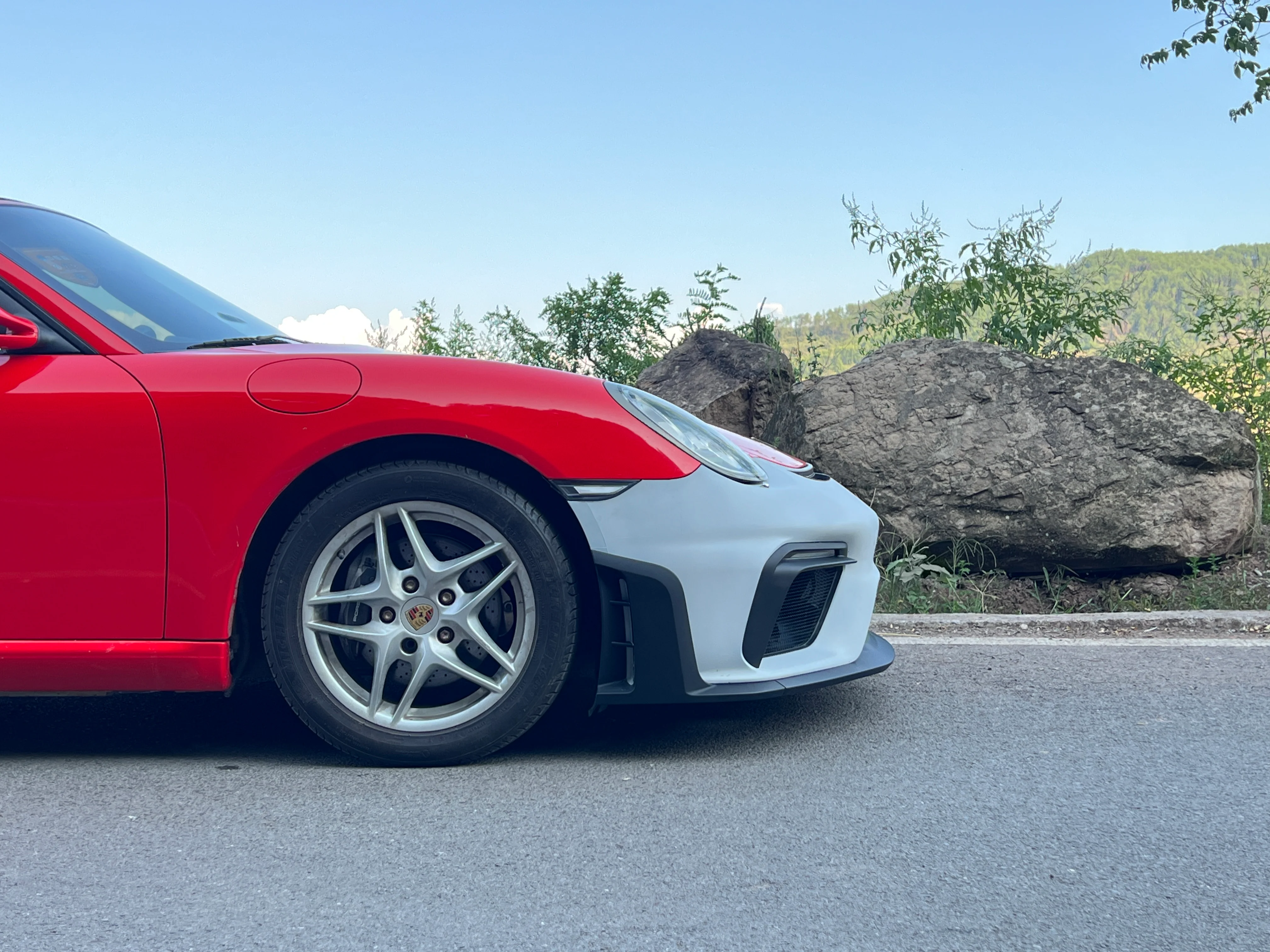 Dupont Tech Spyder Conversion Style Front Bumper & Trims for Porsche 987.1 987.2 2005-2012 Cayman & Boxster PP Polypropylene/Dry Pre-preg Carbon Fiber