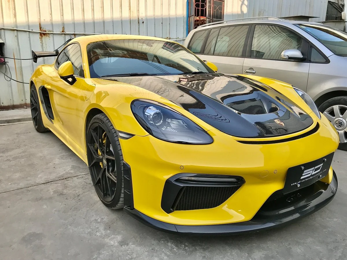 SD Carbon Front Bumper For Porsche 718 Cayman Boxster
