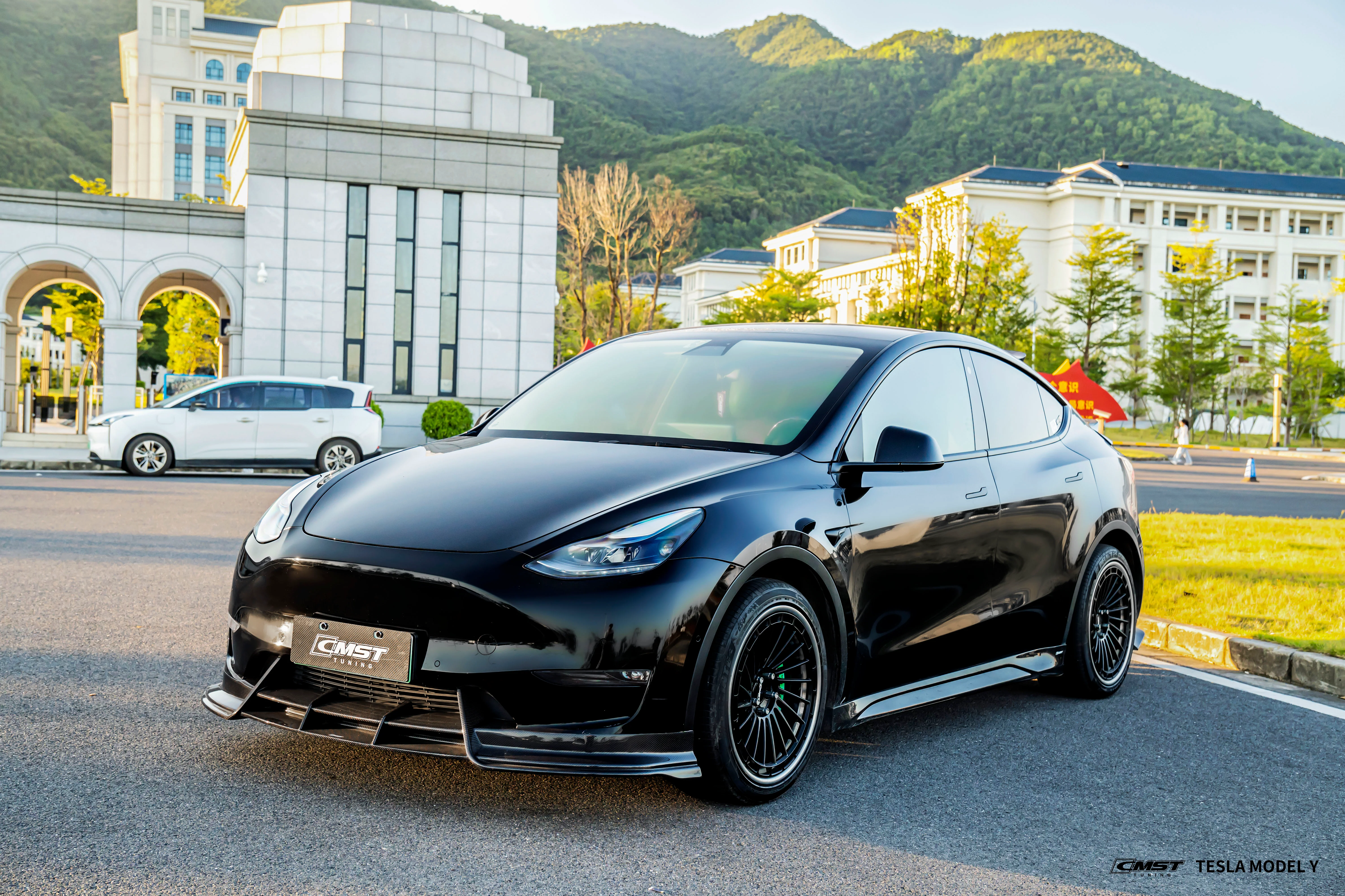 CMST Tuning Front Lip for Tesla Model Y Performance AWD Long Range RWD Standard Carbon Fiber/FRP