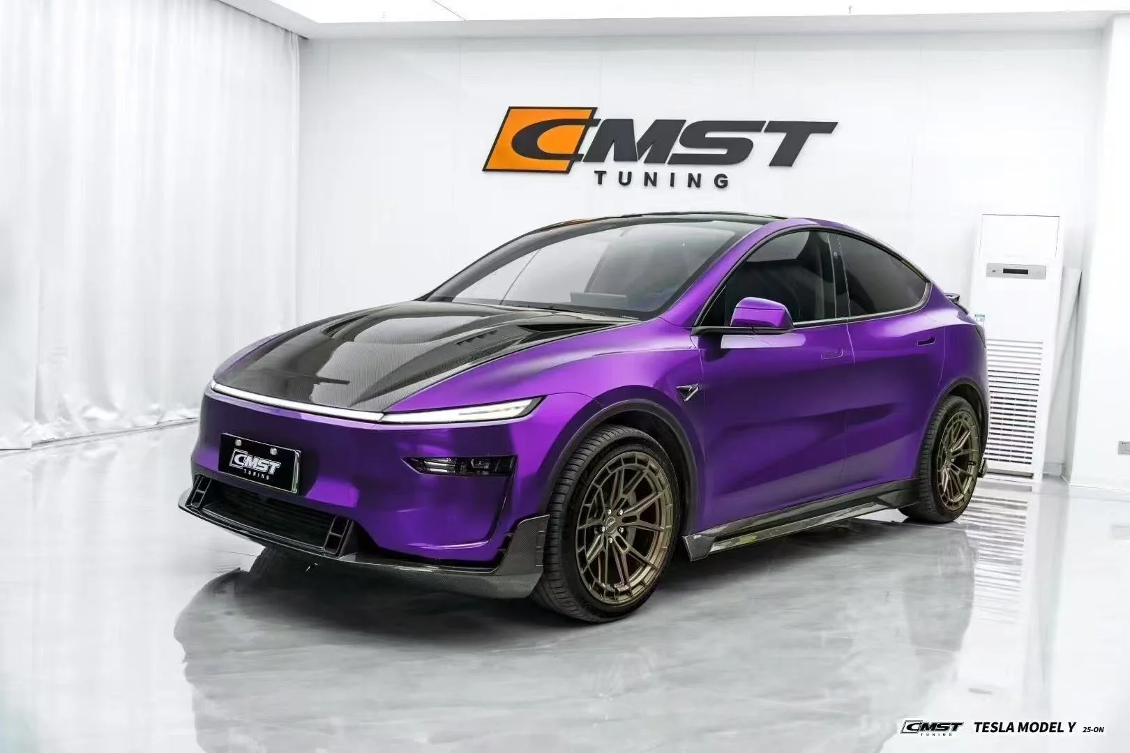 CMST Tuning V3 Front Lip for Tesla Model Y Juniper 2026-ON Carbon Fiber / FRP