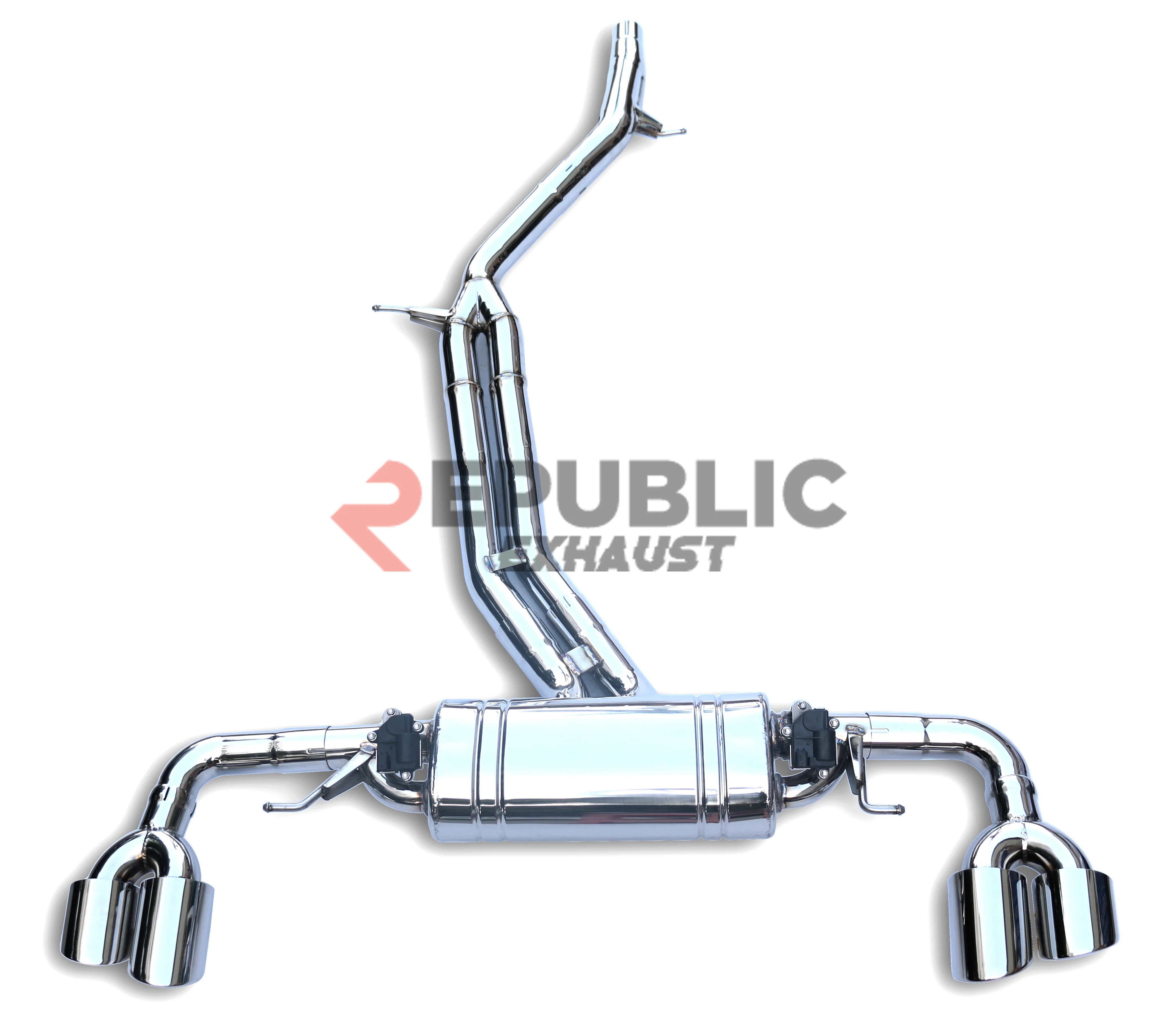 Republic Exhaust V2 Catback Exhaust with Valve for Porsche Cayenne 9Y0 9Y3 3.0T 2018-ON Titanium/Stainless Steel