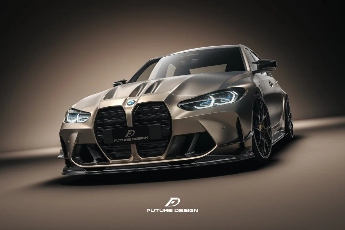 Future Design FD V2 Carbon Fiber Front Lip for M3 G80 & M4 G82 G83 2021-ON