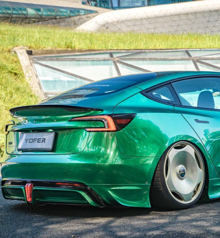 Yofer USA Rear Spoiler for Tesla Model 3 Highland/Performance Sedan Carbon Fiber/ABS