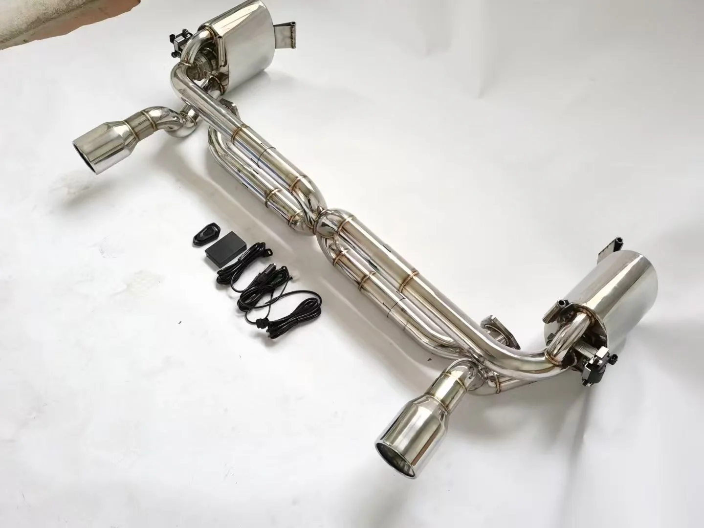 DuPont Tech GT2RS Conversion Style Exhaust & Tips for Porsche 911 991.1 Carrera 2012-2016 Stainless Steel