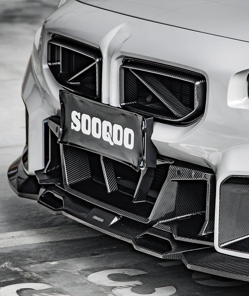 SOOQOO USA Front Kidney Grill for BMW M2 M2C G87 2023-ON Dry Pre-preg Carbon Fiber