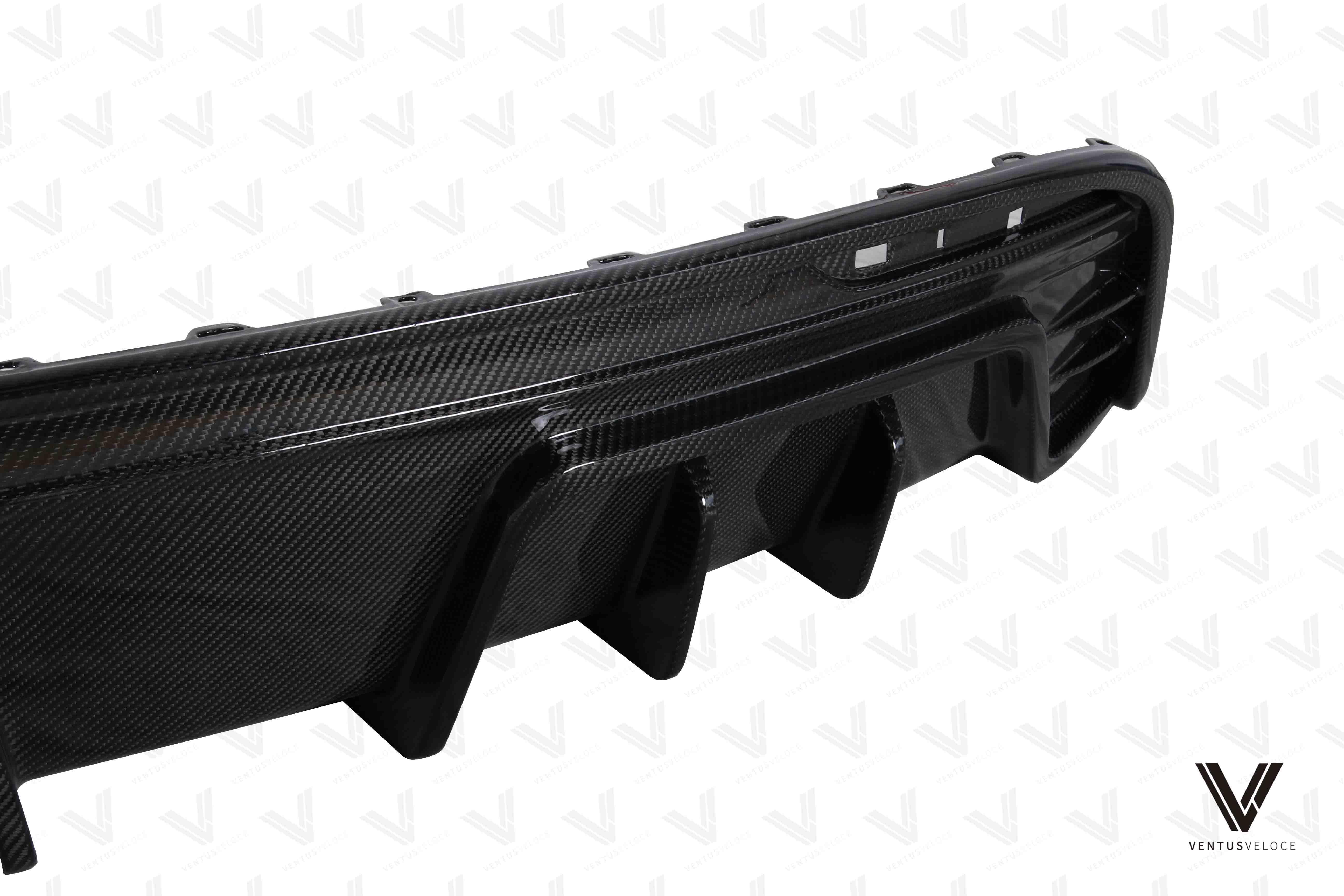 Ventus Veloce Rear Diffuser for Tesla Model Y/P 2020-2025 Pre-preg Carbon Fiber