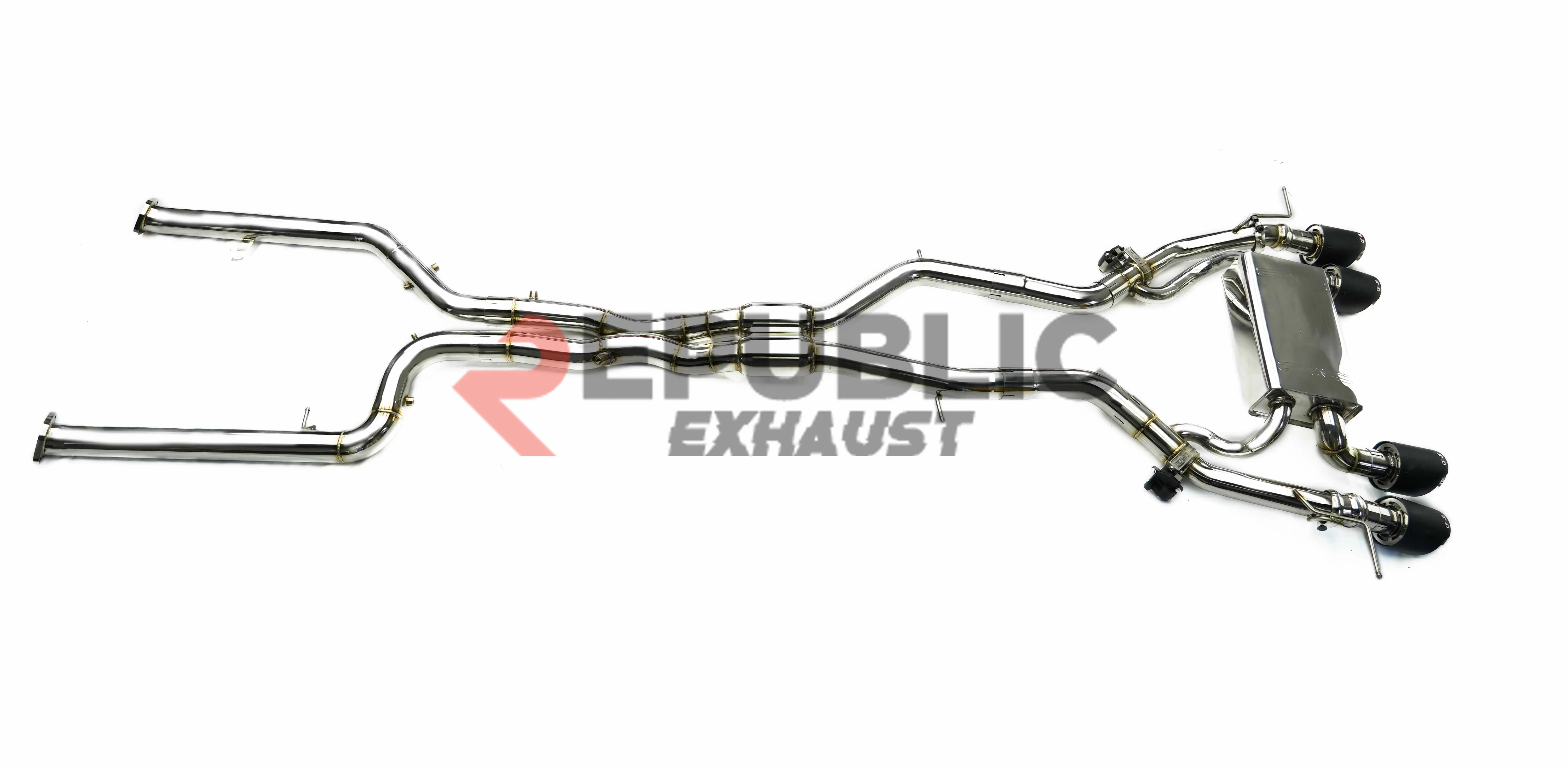 Republic Exhaust Catback Exhaust Quad Exit Tips for BMW M2 G87 2023-ON Titanium/Stainless Steel