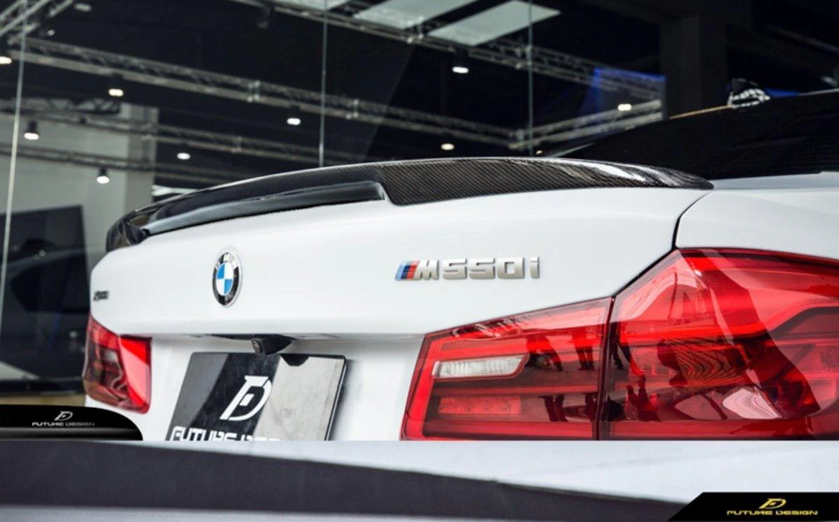 Future Design Carbon Fiber Rear Spoiler M Performance Style For BMW F90 M5 & 5 Series G30 530i 540i 2017-ON