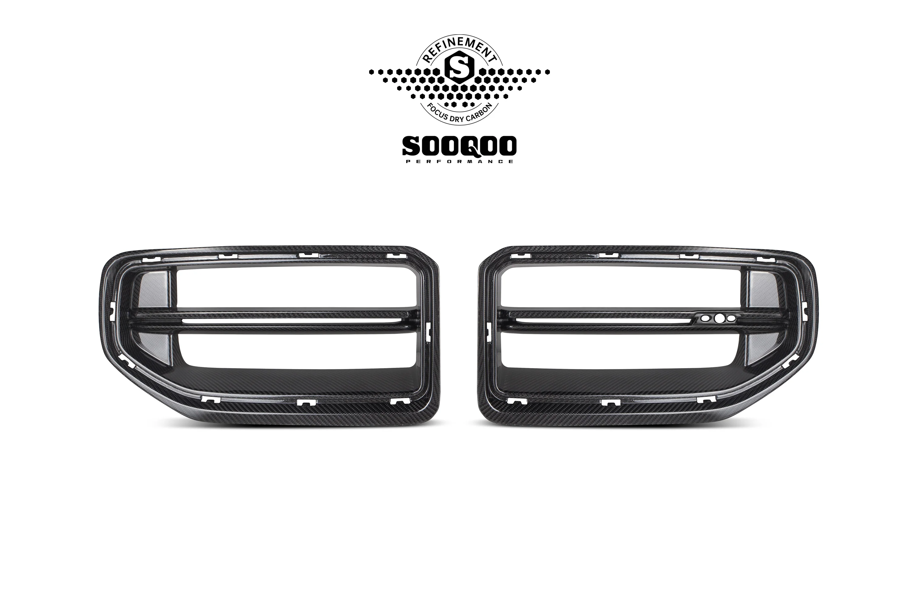 SOOQOO USA C Style Replacement Front Grill for BMW M2C M2 G87 2023-ON Dry Pre-preg Carbon Fiber