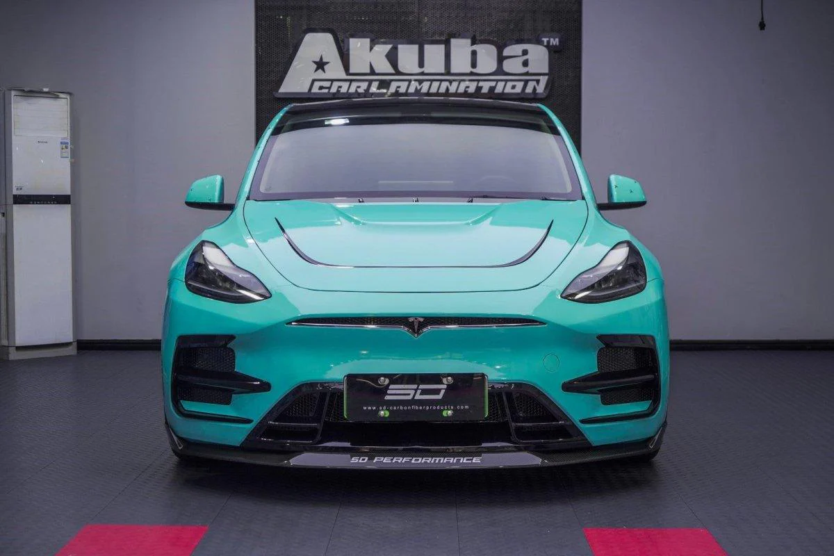 SD Carbon Hood Bonnet For Tesla Model Y / Performance
