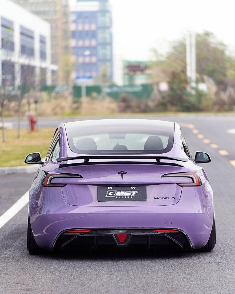 CMST Tuning V1 Rear Diffuser & Canards for Tesla Model 3 Highland / P Carbon Fiber
