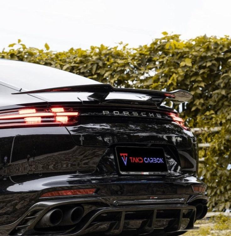 TAKD Carbon Rear Spoiler for Porsche Panamera RWD/Base/4/4S/GTS/Turbo/Turbo S 971.1 971.2 Carbon Fiber