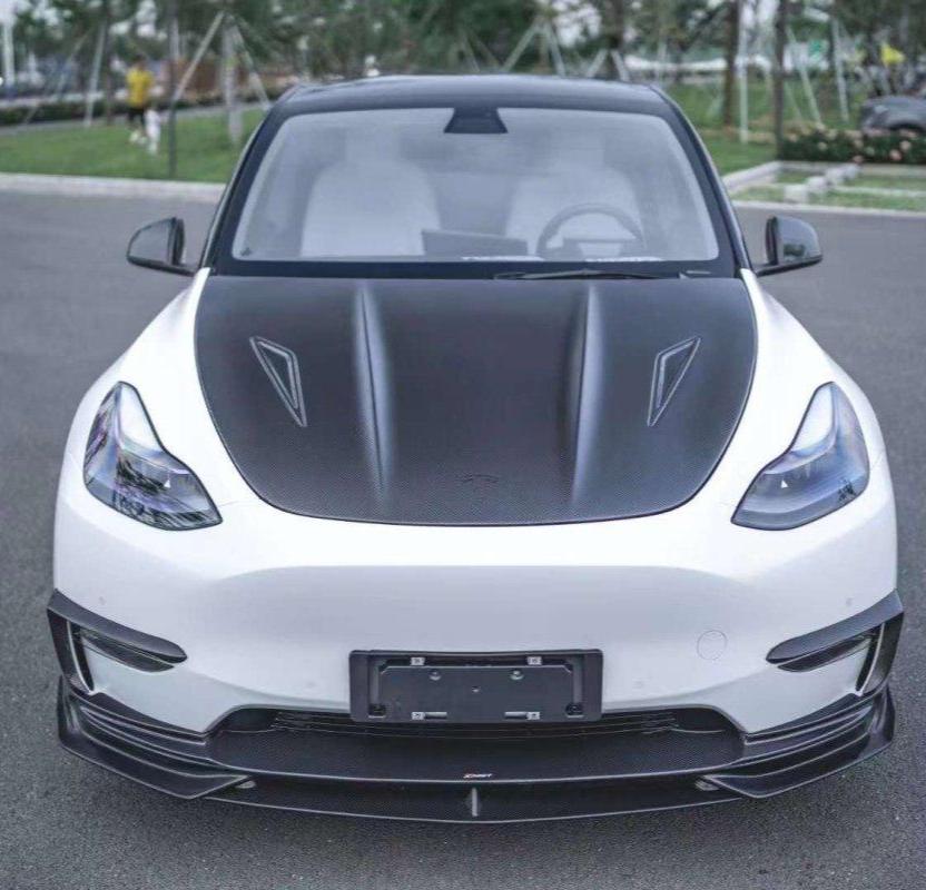 CMST Tuning V2 Hood for Tesla Model Y Performance AWD Long Range RWD Carbon Fiber / FRP