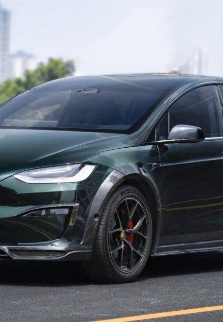 CMST Tuning Widebody Wheel Arches for Tesla Model X Plaid Long Range Carbon Fiber / FRP