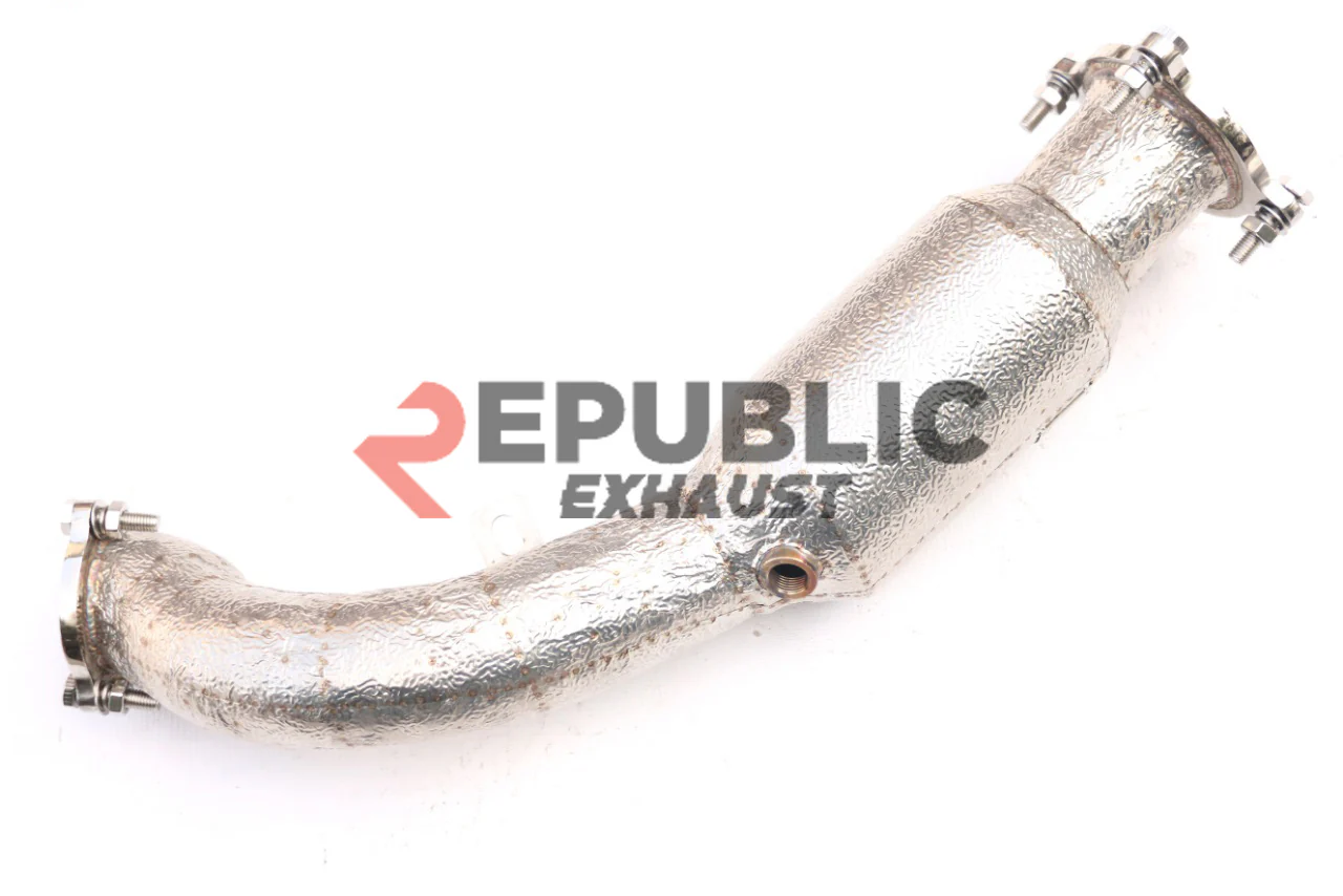Republic Exhaust 100 & 200 & 300 CELL & Test Pipe/No Cat Downpipe for Porsche Macan 95B.1 Base 2015-2018 Stainless Steel