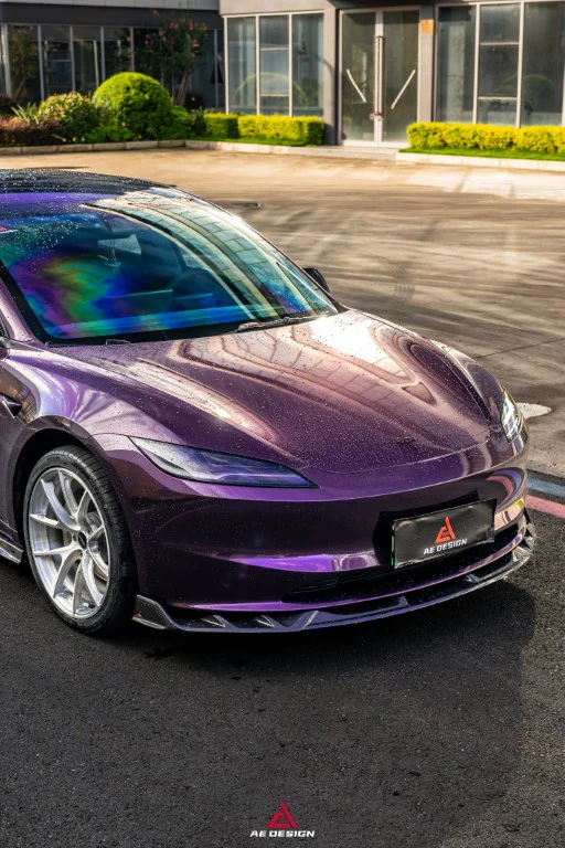 ArmorExtend V2 Front Lip for Tesla Model 3 Highland 2024-ON Dry Pre-preg Carbon Fiber