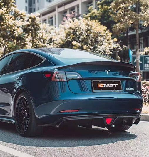 CMST Tuning V1 Rear Spoiler for Tesla Model 3 Performance/Base Sedan Carbon Fiber/FRP