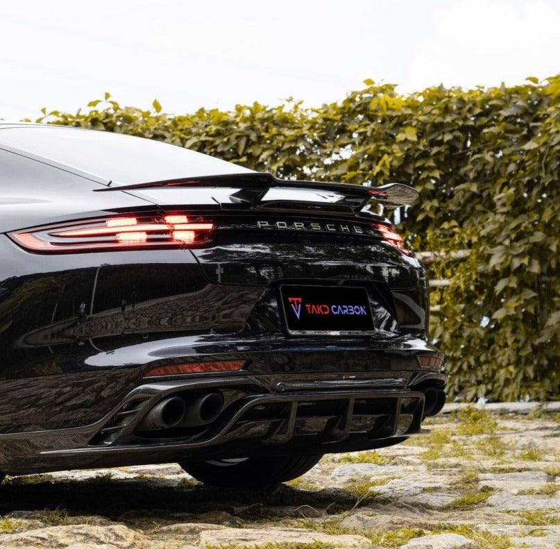TAKD Carbon Rear Diffuser for Porsche Panamera RWD/Base/4/4S/GTS/Turbo/Turbo S 971.1 971.2 Carbon Fiber