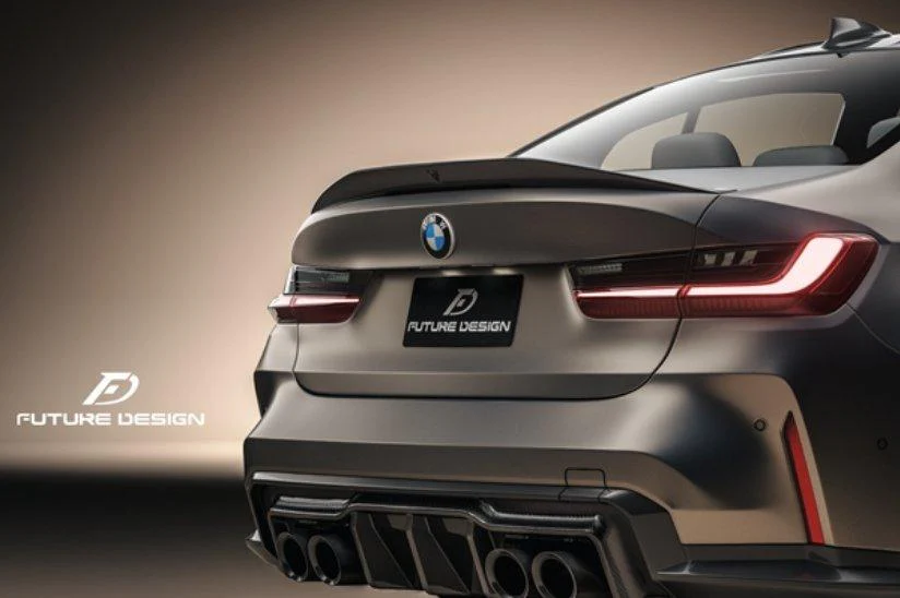 Future Design FD V1 Carbon Fiber Rear Spoiler for BMW G20 / G21 3 Series  & M3 G80 2021-ON